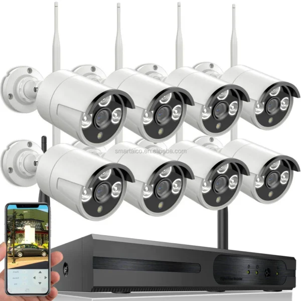 Camera CCTV Kit 8 Channels 4 MP - NVR