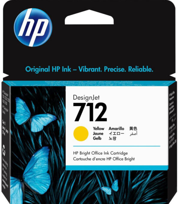 HP 712 Yellow DesignJet Ink Cartridge