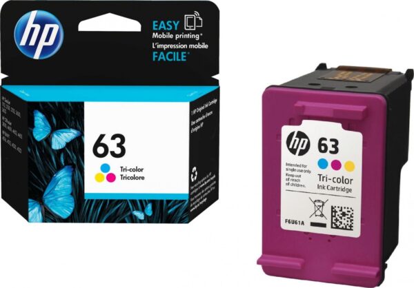 HP 63 Tri-Color Ink Cartridge